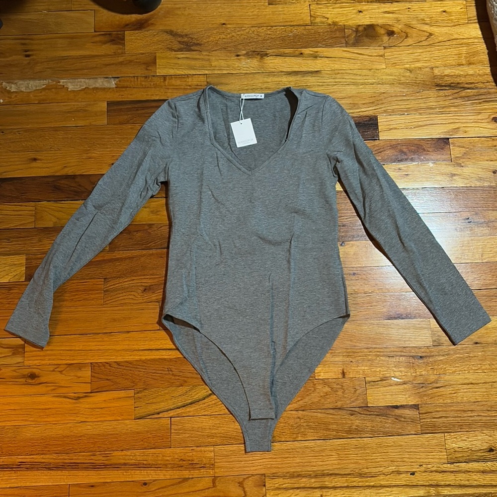 Mangopop Grey Bodysuit